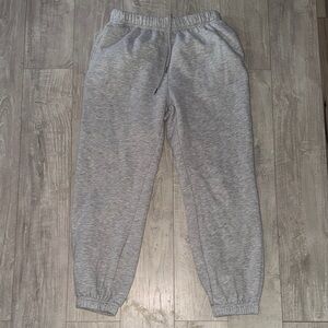Gray Jogger Sweatpants Mediol Cozy Womens Bottoms